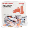 Howard Leight® by Honeywell MAXIMUM Single-Use Earplugs, Corded, 33NRR, Coral, 100 Pairs Single-Use Ear Plugs - Office Ready