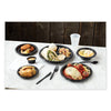 Pactiv Evergreen Meadoware Impact Plastic Dinnerware, Plate, 8.9" dia, Black, 400/Carton Plates - Office Ready