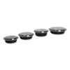 GEN Microwavable Food Container with Lid, Round, 16 oz, 6.29 x 6.29 x 1.96, Black/Clear, Plastic, 150/Carton Takeout Food Containers - Office Ready