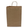 Kari-Out® Kraft Paper Bags, Natural Twisted-Paper Handles, 10" x 6" x 13", Natural, 250/Carton Paper Shopping Bags - Office Ready