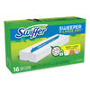 Swiffer® Sweeper XL Dry Refill Cloths, 16.9" x 9.8", White, 16/Box Duster Mop Head Refills - Office Ready