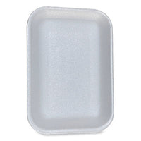 GEN Meat Trays, #2, 8.5 x 6.03 x 1.11, White, Foam, 500/Carton Butcher Food Containers - Office Ready