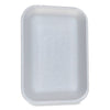 GEN Meat Trays, #2, 8.5 x 6.03 x 1.11, White, Foam, 500/Carton Butcher Food Containers - Office Ready