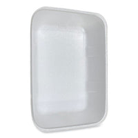 GEN Meat Trays, #20K, 12 x 8.7 x 2.45, White, Foam, 125/Carton Butcher Food Containers - Office Ready