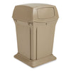 Rubbermaid® Commercial Ranger® Fire-Safe Container, 35 gal, Structural Foam, Beige Outdoor All-Purpose Waste Bins - Office Ready