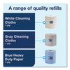 Tork® Heavy-Duty Cleaning Cloth, 1-Ply, 12.6" x 912.2 ft, White Reusable Towels & Wipes - Office Ready