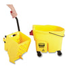 Rubbermaid® Commercial WaveBrake 2.0 Bucket/Wringer Combos, Side-Press, 44 qt, Plastic, Yellow Mop Bucket Carts - Office Ready