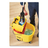 Rubbermaid® Commercial WaveBrake 2.0 Bucket/Wringer Combos, Side-Press, 44 qt, Plastic, Yellow Mop Bucket Carts - Office Ready