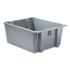 Rubbermaid® Commercial Palletote Box, 19 gal, 23.5" x 19.5" x 10", Gray Covered Boxes & Bins - Office Ready