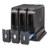 Dixie® SmartStock® Wrapped Cutlery Dispenser, Forks/Knives/Spoons, 12.44 x 11.17 x 10.5, Black Tower Utensil Dispensers - Office Ready