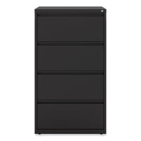 Alera® Lateral File, 4 Legal/Letter-Size File Drawers, Black, 30