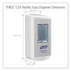 PURELL® CS8 Soap Dispenser, 1,200 mL, 5.79 x 3.93 x 10.31, White Foam Soap Dispensers, Automatic - Office Ready