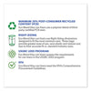 Heritage Eco Blend® Max Can Liners, 45 gal, 0.8 mil, 40" x 46", Blue, 25 Bags/Roll, 6 Rolls/Carton LDPE Waste Can Liners - Office Ready
