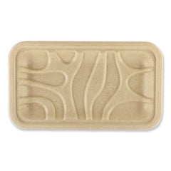 World Centric® Fiber Trays, 4.8 x 8.3 x 0.7, Natural, Paper, 500/Carton
