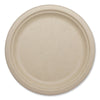 World Centric® Fiber Plates, Paper, 9.1" dia, Natural, 1,000/Carton Plates - Office Ready