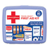 Johnson & Johnson® Red Cross® Travel Ready Portable Emergency First Aid Kit, 80 Pieces, Plastic Case Personal/Vehicle First Aid Kits - Office Ready