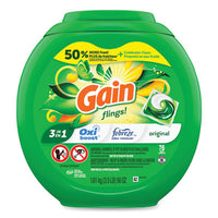 Gain® Flings™ Laundry Detergent Pods, Original, 76 Pods/Tub Laundry Detergents - Office Ready