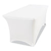 Iceberg iGear™ Fabric Table Cover, Polyester, 30 x 72, White Polyester Tablecloths - Office Ready