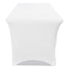 Iceberg iGear™ Fabric Table Cover, Polyester, 30 x 72, White Polyester Tablecloths - Office Ready