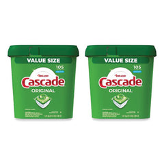 Cascade® ActionPacs®, Fresh Scent, 57 oz Tub, 105/Tub, 2 Tubs/Carton