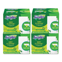 Swiffer® Dry Refill Cloths, White, 32 Box, 4 Boxes/Carton Sweep Refills, Dry - Office Ready