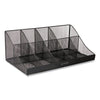 Mind Reader Network Collection 11-Compartment Coffee Cup and Condiment Countertop Organizer, 9.5 x 17.88 x 6.63, Black Coffee Condiment Stations - Office Ready