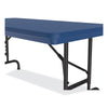 Correll® Commercial Height Adjustable Plastic Folding Tables, Rectangular, 48" x 24" x 22" to 32", Blue Top, Black Legs, 4/Pallet Multiuse Folding & Nesting Tables - Office Ready