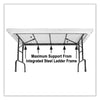 Correll® Commercial Height Adjustable Plastic Folding Tables, Rectangular, 48" x 24" x 22" to 32", Blue Top, Black Legs, 4/Pallet Multiuse Folding & Nesting Tables - Office Ready