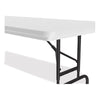 Correll® Commercial Height Adjustable Plastic Folding Tables, Rectangular, 72" x 30" x 22" to 32", Gray Granite Top, Black Legs, 4/Pallet Multiuse Folding & Nesting Tables - Office Ready