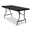 Iceberg iGear™ Fabric Table Cover, Polyester, 30 x 72, White Polyester Tablecloths - Office Ready