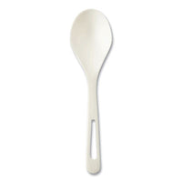 World Centric® TPLA Compostable Cutlery, Soup Spoon, Plastic, White, 1,000/Carton Disposable Soup Spoons - Office Ready