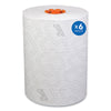 Scott® Slimroll* Towels, 1-Ply, 8" x 580 ft, White/Orange Core, 6 Roll/Carton Hardwound Paper Towel Rolls - Office Ready