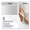 Kleenex® Hard Roll Paper Towels with Premium Absorbency Pockets with Colored Core, Gray Core, 1-Ply, 7.5" x 700 ft, White, 6 Rolls/CT Hardwound Paper Towel Rolls - Office Ready