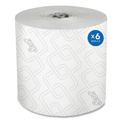 Scott® Pro Hard Roll Paper Towels with Elevated Scott Design for Scott® Pro Dispensers, Gray Core Only, 1-Ply, 1,150 ft, 6 Rolls/CT