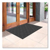 Apache Mills® Ecomat Crosshatch Entry Mat, 36 x 60, Charcoal Wiper Mats - Office Ready