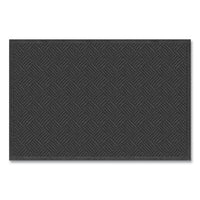 Apache Mills® Ecomat Crosshatch Entry Mat, 48 x 72, Charcoal Wiper Mats - Office Ready