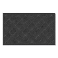 Apache Mills® Ecomat Crosshatch Entry Mat, 36 x 60, Charcoal Wiper Mats - Office Ready
