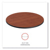 Alera® Reversible Laminate Table Top, Round, 35.5" Diameter, Medium Cherry/Mahogany Communal-Work & Training Table Tops - Office Ready