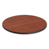 Alera® Reversible Laminate Table Top, Round, 35.5" Diameter, Medium Cherry/Mahogany Communal-Work & Training Table Tops - Office Ready