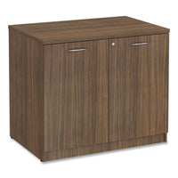 Alera® Alera® Valencia™ Series Storage Cabinet, 34.3w x 22.78d x 29.5h, Modern Walnut Office & All-Purpose Storage Cabinets - Office Ready