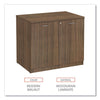 Alera® Alera® Valencia™ Series Storage Cabinet, 34.3w x 22.78d x 29.5h, Modern Walnut Office & All-Purpose Storage Cabinets - Office Ready