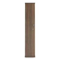 Alera® Alera® Valencia™ Series Wardrobe, 11.88w x 22.78d x 65h, Modern Walnut Armoires & Wardrobe Cabinets - Office Ready