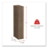 Alera® Alera® Valencia™ Series Wardrobe, 11.88w x 22.78d x 65h, Modern Walnut Armoires & Wardrobe Cabinets - Office Ready