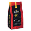 1850 Coffee, Black Gold, Dark Roast, Ground, 12 oz Bag, 6/Carton Coffee, Bulk Ground - Office Ready