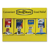 Lil' Drugstore® Single-Dose Medicine Dispenser, 105-Pieces, Plastic Case, Yellow Medicinal Products Displays - Office Ready