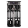 BUNN® ICB Infusion Series Twin Tall Coffee Brewer, 51 Cups, Silver/Black Commercial Drip Coffee Brewers - Office Ready