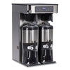 BUNN® ICB Infusion Series Twin Tall Coffee Brewer, 51 Cups, Silver/Black Commercial Drip Coffee Brewers - Office Ready