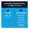 Cottonelle® Fresh Care Flushable Cleansing Cloths, 1-Ply, 3.73 x 5.5, White, 84/Pack, 8 Packs/Carton Hand/Body Wet Wipes - Office Ready