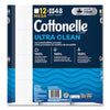 Cottonelle® Ultra CleanCare Toilet Paper, Strong Bath Tissue, Strong Tissue, Mega Rolls, Septic Safe, 1-Ply, White, 284/Roll, 12 Rolls/Pack, 48 Rolls/Carton High Capacity Roll Bath Tissues - Office Ready