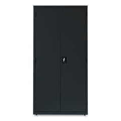 Alera® Economy Assembled Storage Cabinets, 5 Shelves, 36" x 18" x 72", Black